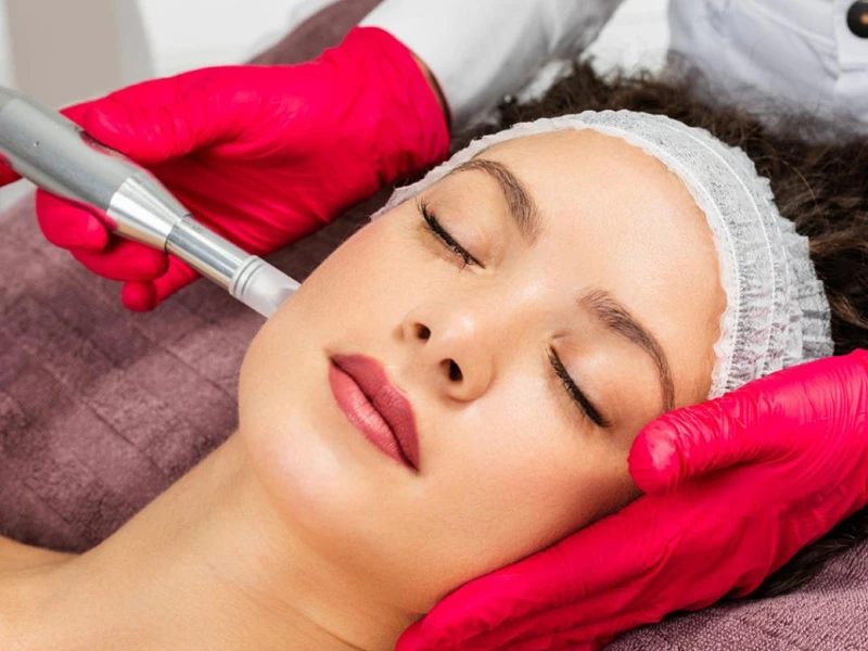 chemical peel or microneedling first