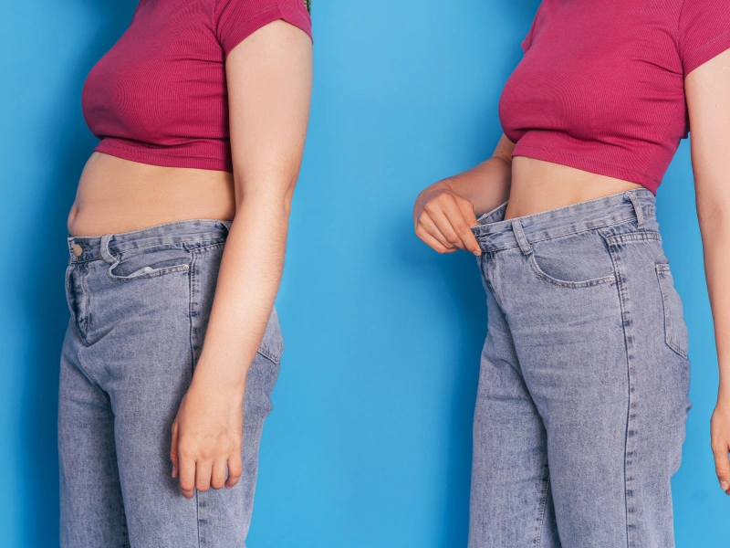before and after weight loss